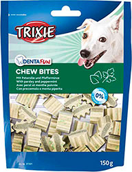 Trixie Denta Fun Chew Bites Ласощі з петрушкою та м'ятою для собак