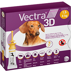 Vectra 3D Краплі для собак вагою від 1,5 до 4 кг