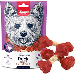 Wanpy Duck Jerky Dumbbells Кістка-гантель з качкою для собак