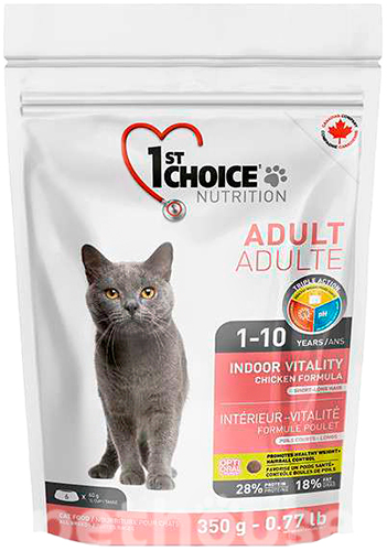 1st Choice Cat Adult Indoor Vitality Short hair, фото 2