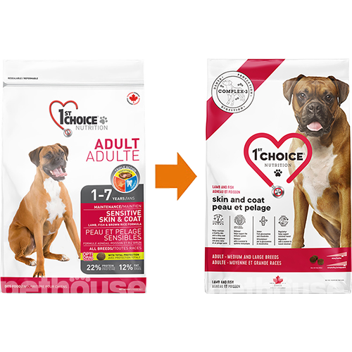 1st Choice Adult Medium and Large Breeds Skin & Coat