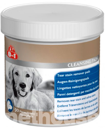 8in1 Tear Clear Stain Remover Pads Влажные диски от слезных пятен у собак