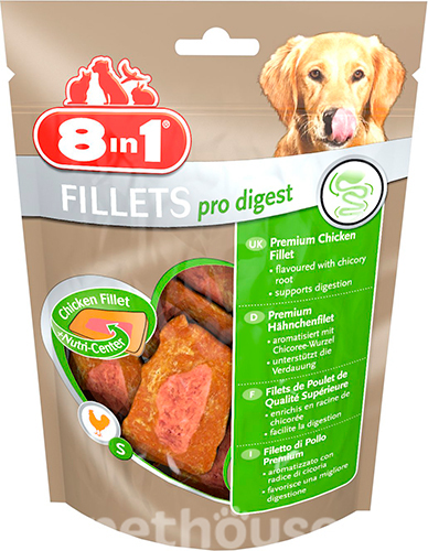 8in1 Fillets Pro Digest — лакомство для улучшения пищеварения у собак