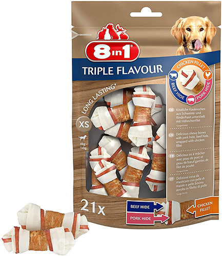 8in1 Косточки с тремя вкусами для собак, XS, фото 2