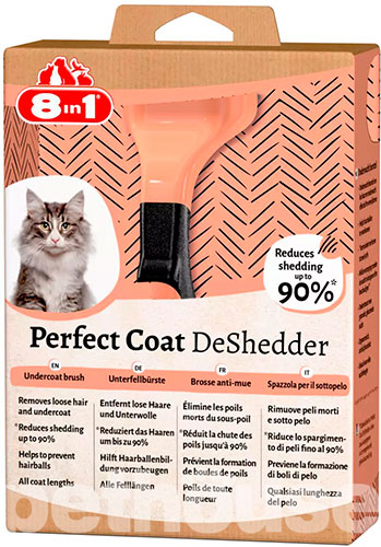 8in1 Perfect Coat Дешеддер для кошек, фото 7