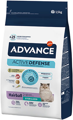 Advance Cat Sterilized Hairball Turkey & Barley