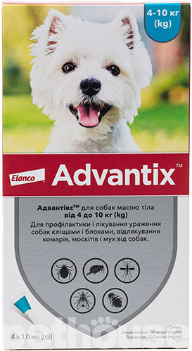 Advantix для собак від 4 до 10 кг