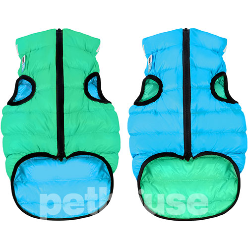 AiryVest Lumi Двусторонняя курточка для собак, мятно-голубая