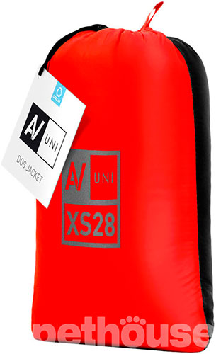 AiryVest UNI Двусторонняя курточка для собак, красно-черная