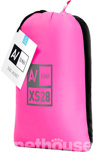 AiryVest UNI Двусторонняя курточка для собак, розово-черная