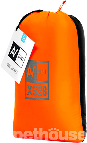 AiryVest UNI Двусторонняя курточка для собак, оранжево-черная