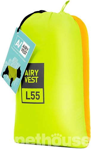 AiryVest Двусторонняя курточка для собак, желто-салатовая