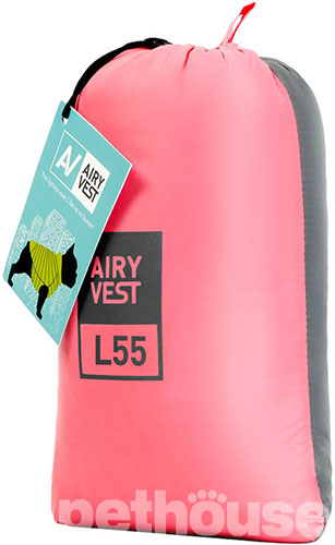AiryVest Двусторонняя курточка для собак, коралово-серая