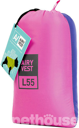 AiryVest Двусторонняя курточка для собак, розово-фиолетовая