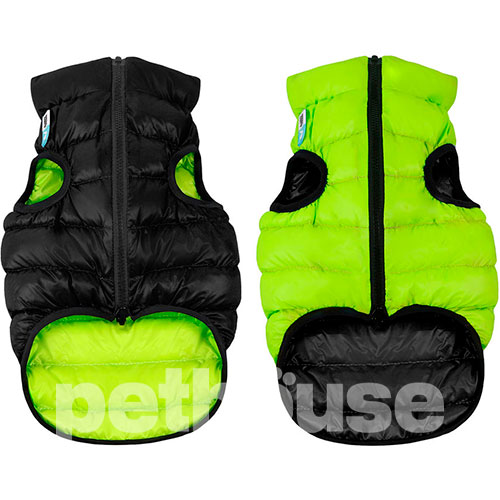 AiryVest Двусторонняя курточка для собак, салатово-черная
