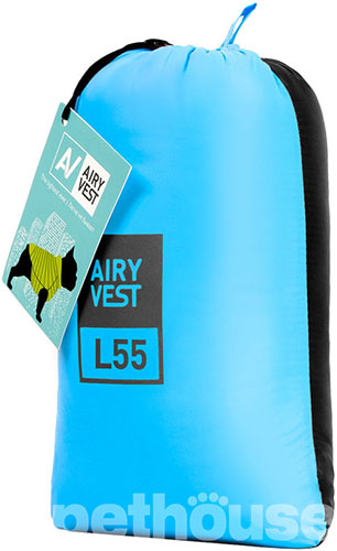 AiryVest Двусторонняя курточка для собак, черно-голубая