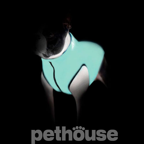 AiryVest Lumi Двусторонняя курточка для собак, мятно-оранжевая