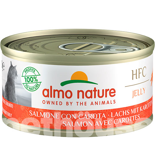 Almo Nature HFC Cat Jelly с лососем и морковью для кошек
