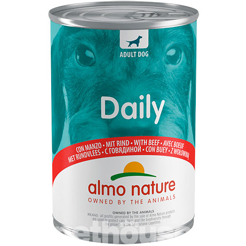 Almo Nature Daily Dog Cans с говядиной для собак