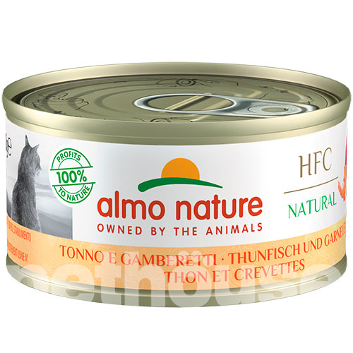 Almo Nature HFC Cat Natural с тунцом и креветками для кошек
