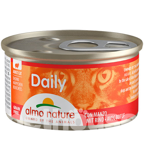 Almo Nature Daily Cat Ніжні шматочки з яловичиною для котів