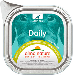 Almo Nature Daily Dog з куркою та горошком для собак