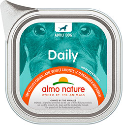 Almo Nature Daily Dog з телятиною та морквою для собак