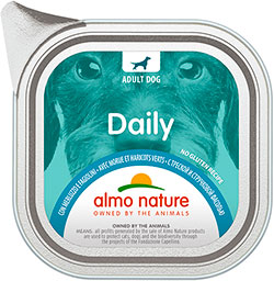 Almo Nature Daily Dog с треской и зеленой фасолью для собак