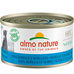 Almo Nature HFC Dog Natural зі смугастим тунцем і тріскою для собак
