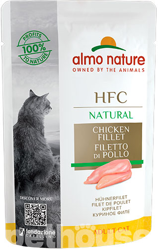 Almo Nature HFC Cat Natural с куриным филе для кошек, пауч