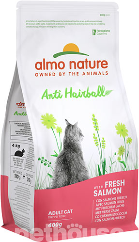 Almo Nature Cat Adult Functional Anti Hairball with Fresh Salmon