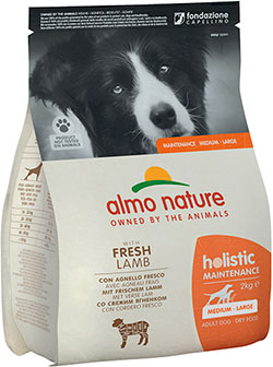 Almo Nature Holistic Dog Adult Medium & Large with Fresh Lamb