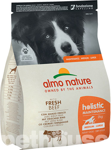 Almo Nature Holistic Dog Adult Medium & Large with Fresh Beef