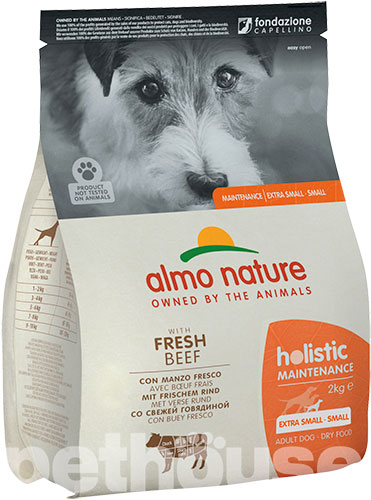 Almo Nature Holistic Dog Adult Extra Small & Small with Fresh Beef