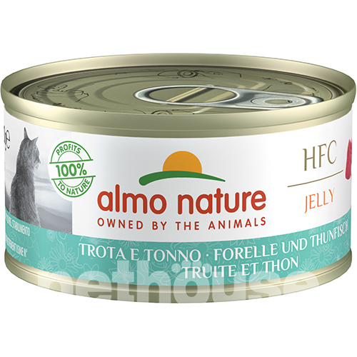 Almo Nature HFC Cat Jelly з фореллю і тунцем для котів