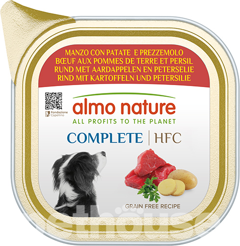 Almo Nature HFC Dog Complete з яловичиною, картоплею і петрушкою для собак