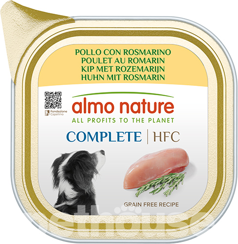 Almo Nature HFC Dog Complete з куркою та розмарином для собак