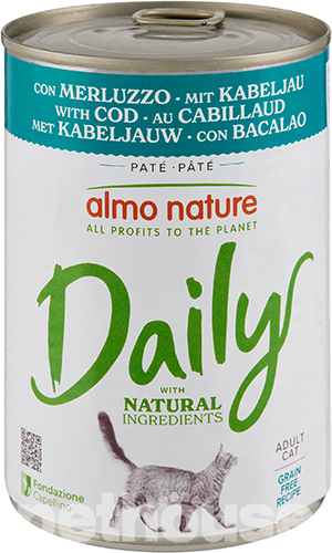 Almo Nature Daily Cat Cans з тріскою для котів