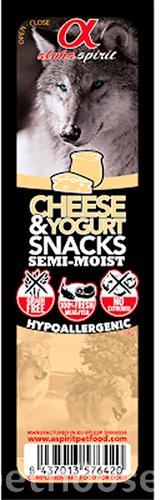 Alpha Spirit Cheese & Yogurt Snacks - лакомство c сыром и йогуртом для собак