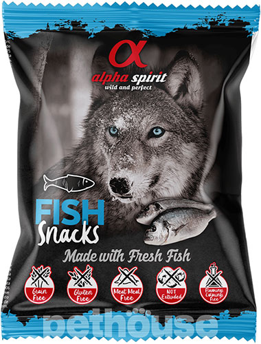 Alpha Spirit Fish Snacks Ласощі з рибою для собак