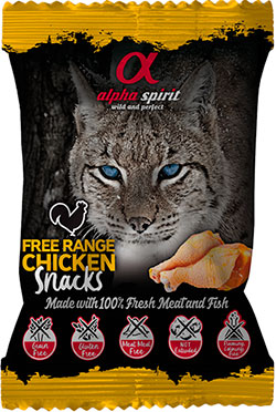 Alpha Spirit Cat Chicken Snacks Лакомство с курицей для кошек