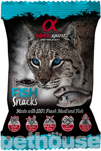 Alpha Spirit Cat Fish Snacks Ласощі з рибою для котів
