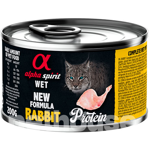 Alpha Spirit Cat Adult Rabbit Cans