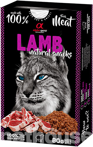 Alpha Spirit Cat Natural Snack Lamb Ласощі з ягням для котів