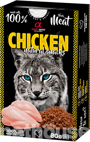 Alpha Spirit Cat Natural Snack Chicken Ласощі з куркою для котів