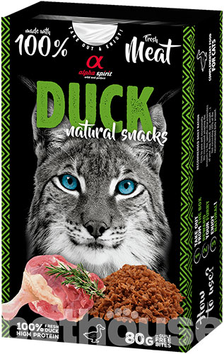 Alpha Spirit Cat Natural Snack Duck Лакомство с уткой для кошек