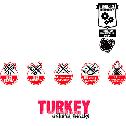Alpha Spirit Cat Natural Snack Turkey Лакомство с индейкой для кошек