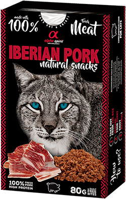 Alpha Spirit Cat Natural Snack Iberian Pork Ласощі з іберійською свининою для котів
