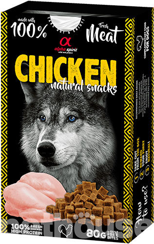 Alpha Spirit Dog Natural Snack Chicken Ласощі з куркою для собак