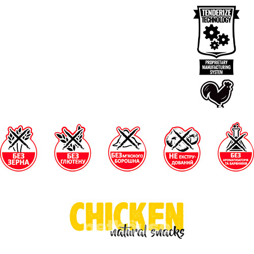 Alpha Spirit Dog Natural Snack Chicken Ласощі з куркою для собак